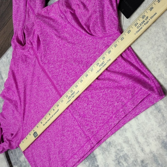90 Degree By Reflex Magenta Cropped Hoodie Zipper Long Sleeve Sport L - Picture 8 of 8